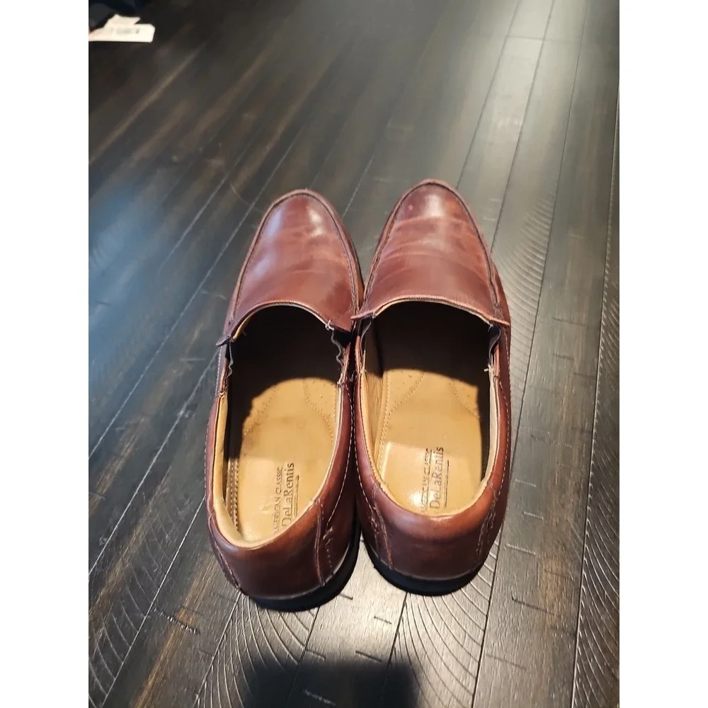 American Classic By De LaRentis Men's Loafer Handcrafted‎ Brown Shoes Size 10 M